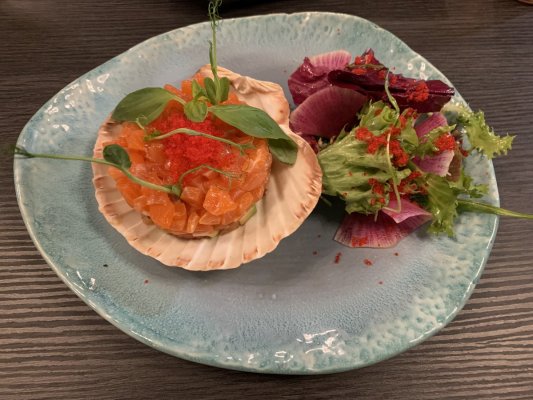 Тартар из лососоя