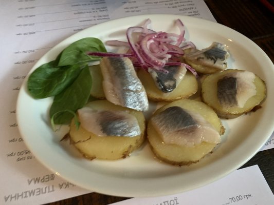 Селёдка с картофелем